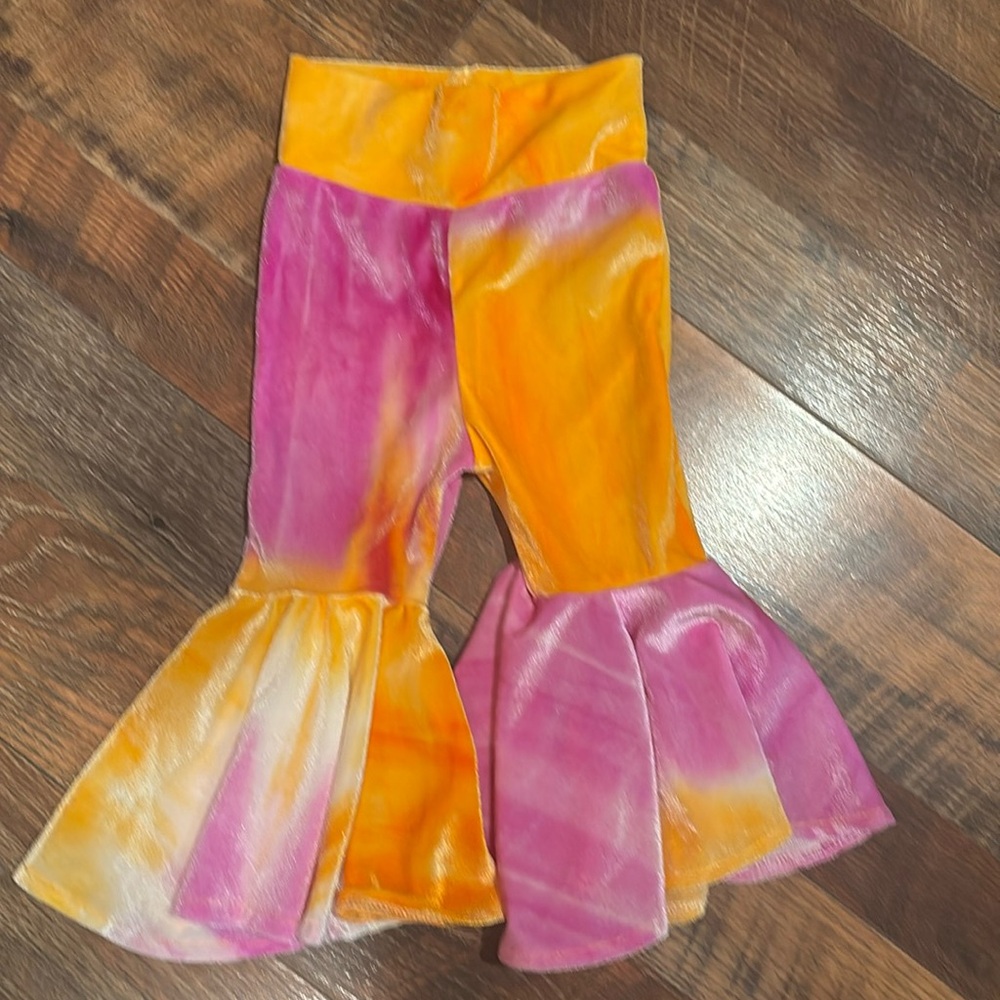 Little lopers velvet bell bottoms